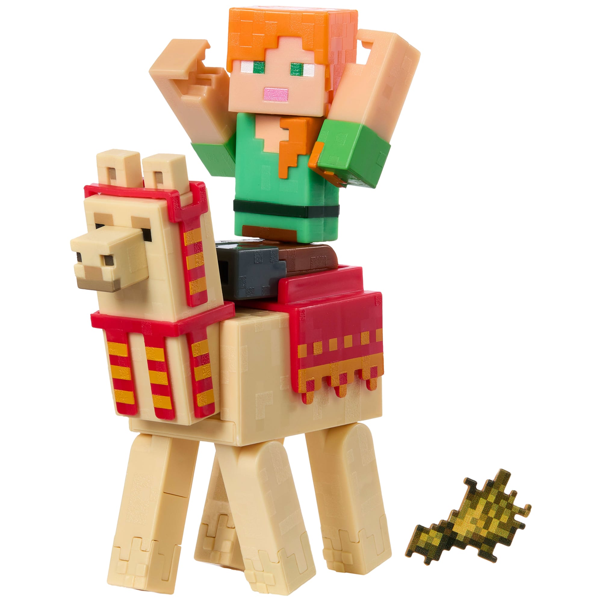 Minecraft Vanilla Figura de Acción Alex y Llama