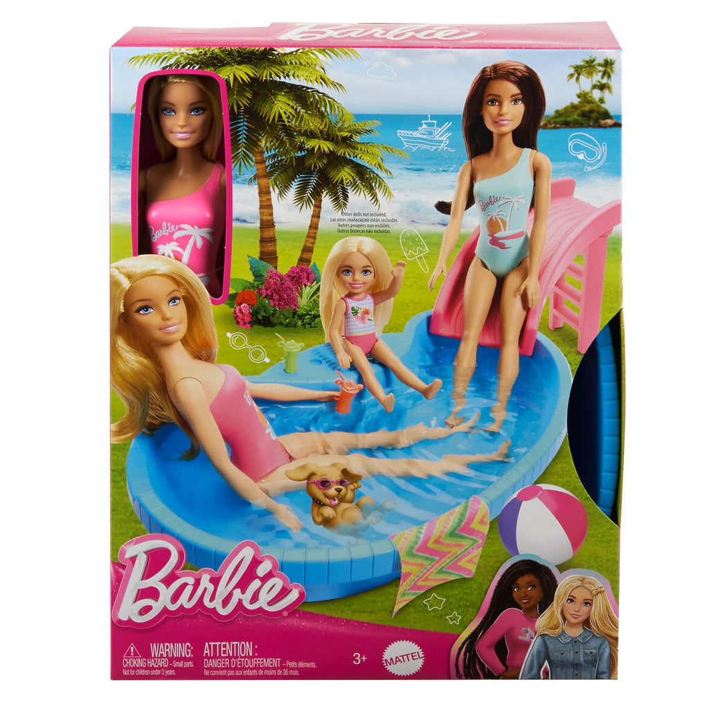 Barbie Set de Juego Alberca Glam con Muñeca