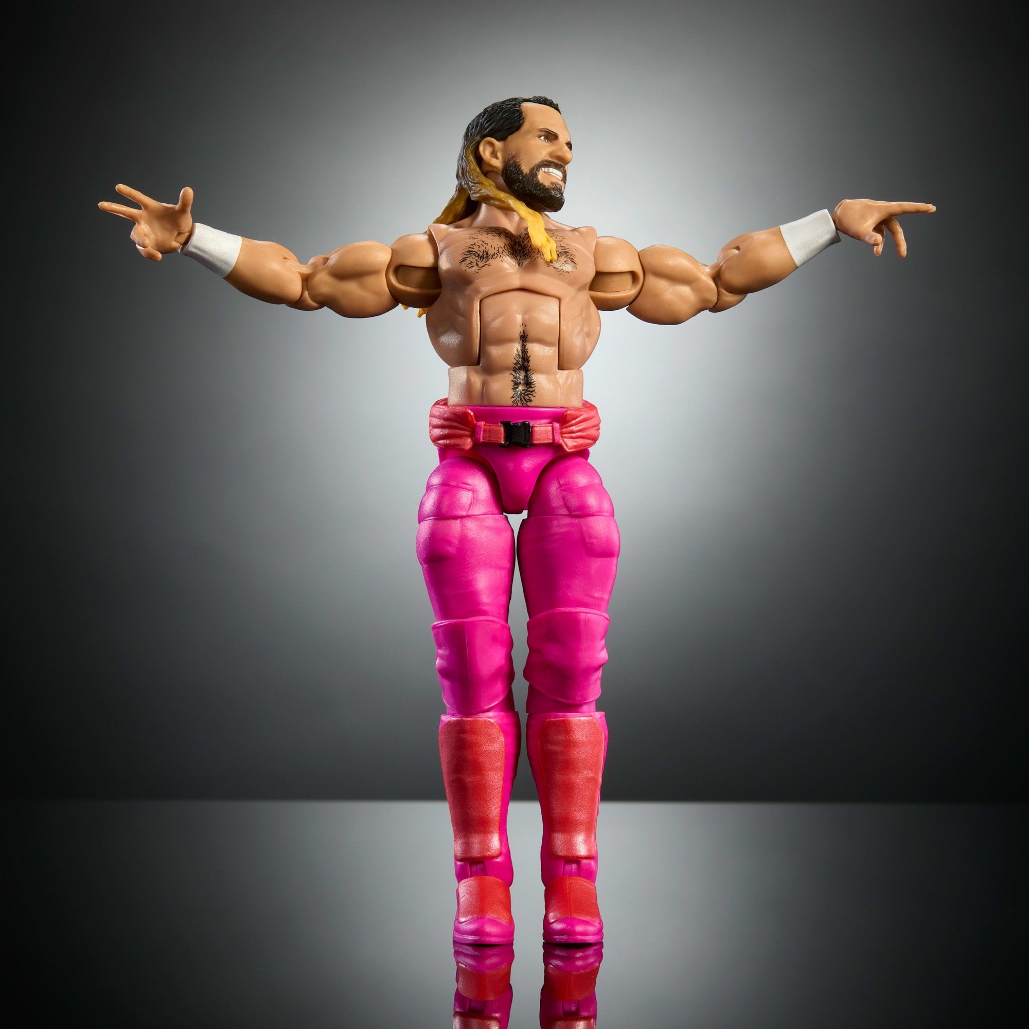WWE Elite Collection Premium Live EVent Seth Rollins Action Figure Set, Wrestlemania Collectible
