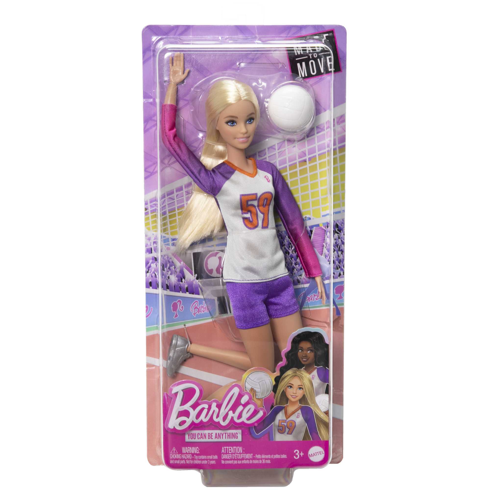 Barbie Profesiones Muñeca Jugadora de Vóleibol