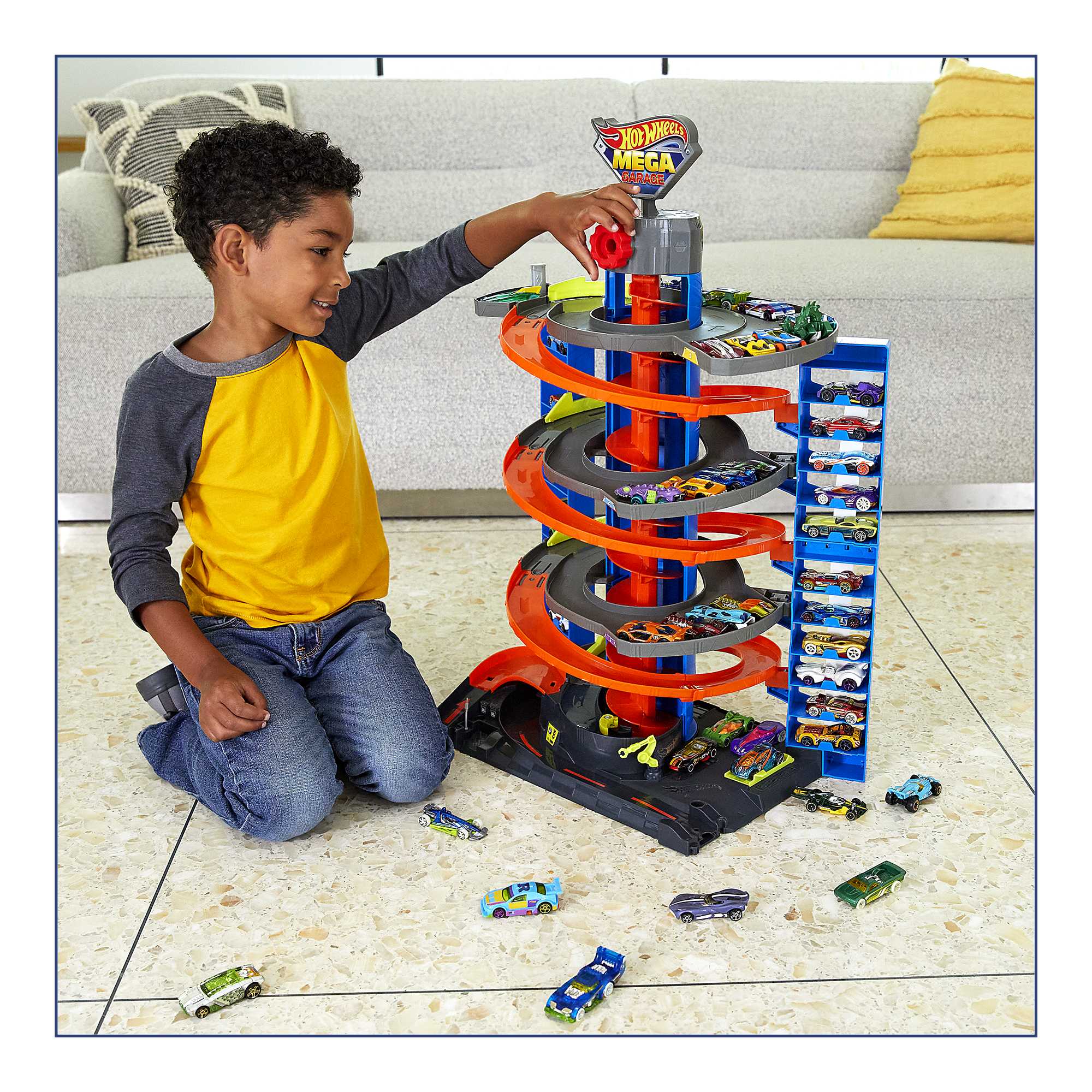 Hot Wheels City Pista de Brinquedo Mega Garage
