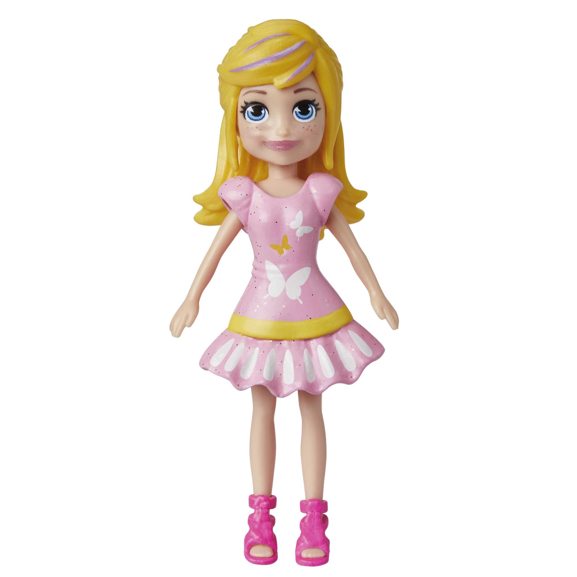 Polly Pocket Coffret Poupée et 18 Accessoires, Chiot et Thème Floral