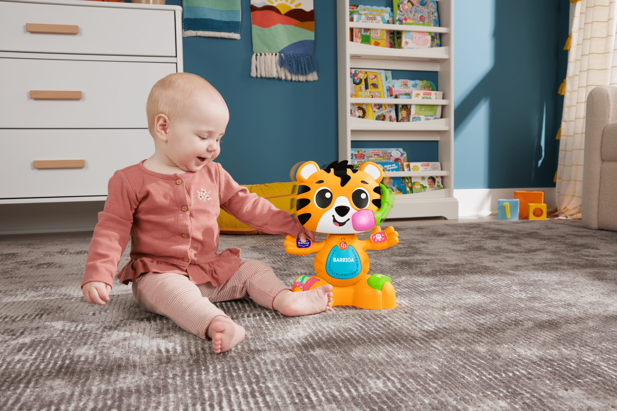 Fisher-Price Brinquedo para Bebês Esquadrão Musical Tigre Cante Comigo
