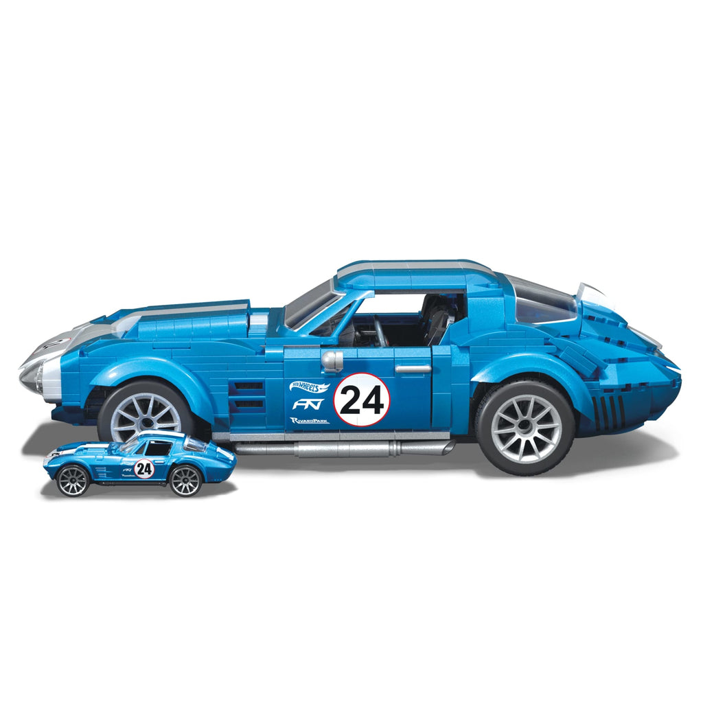 Mega-Hot Wheels-Coffret 63 Corvette Grand Sport de 1060Pièces
