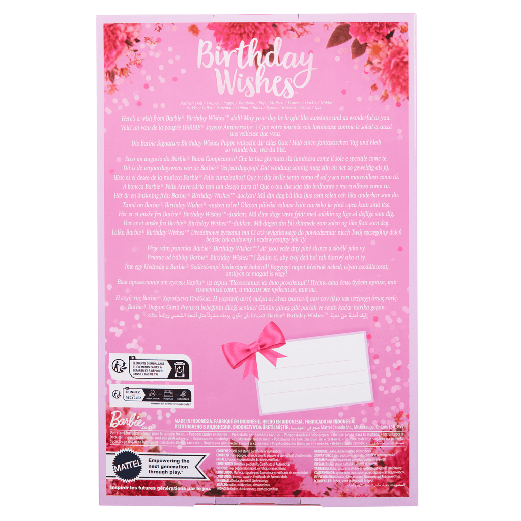 Barbie  Signature  Poupée  Vux D’Anniversaire, Emballage-Cadeau