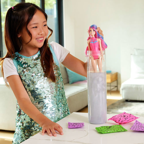 Barbie Color Reveal Disco Star Series Fashion Doll & Accessories With 6 Surprises