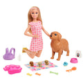 Barbie Conjunto de Brinquedo Cachorrinhos Recém-Nascidos Vestido Xadrez