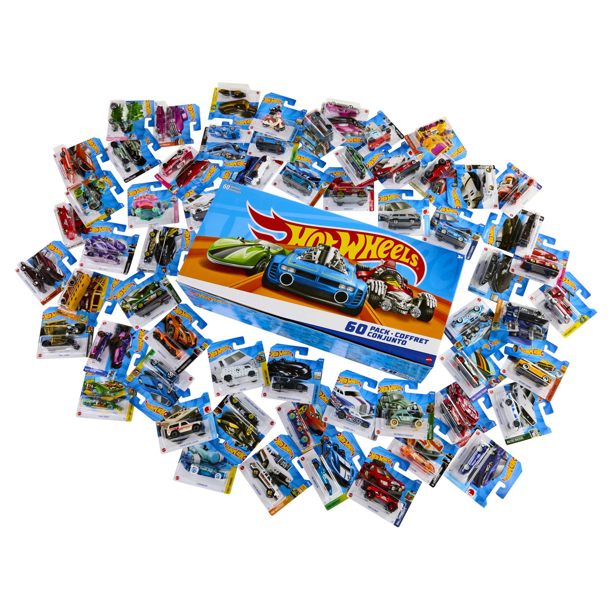 Hot Wheels®  Échelle1:64  Coffret de 60Véhicules de Collection