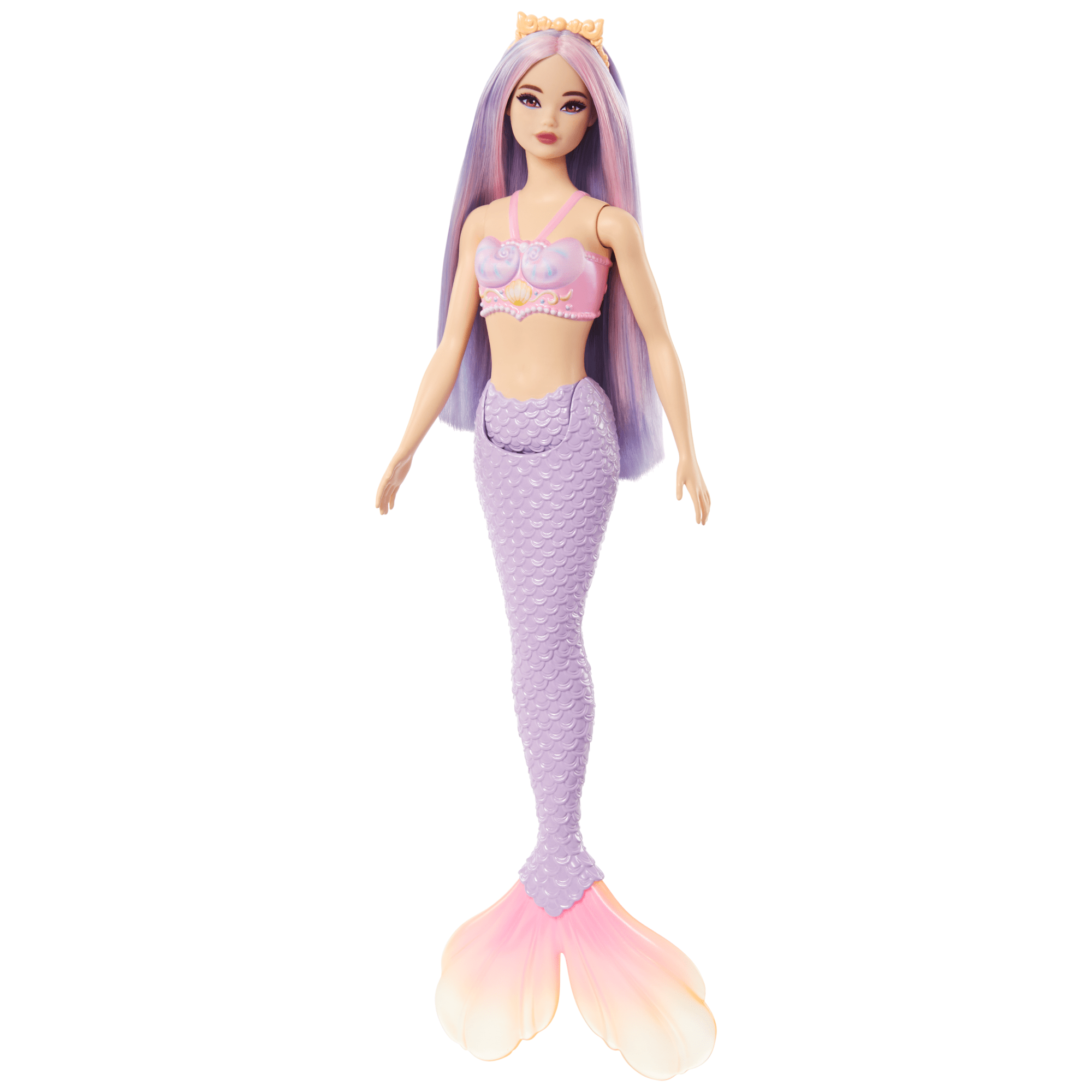 Barbie Mermaid Dolls With Colorful Hair, Tails And Headband Accessories
