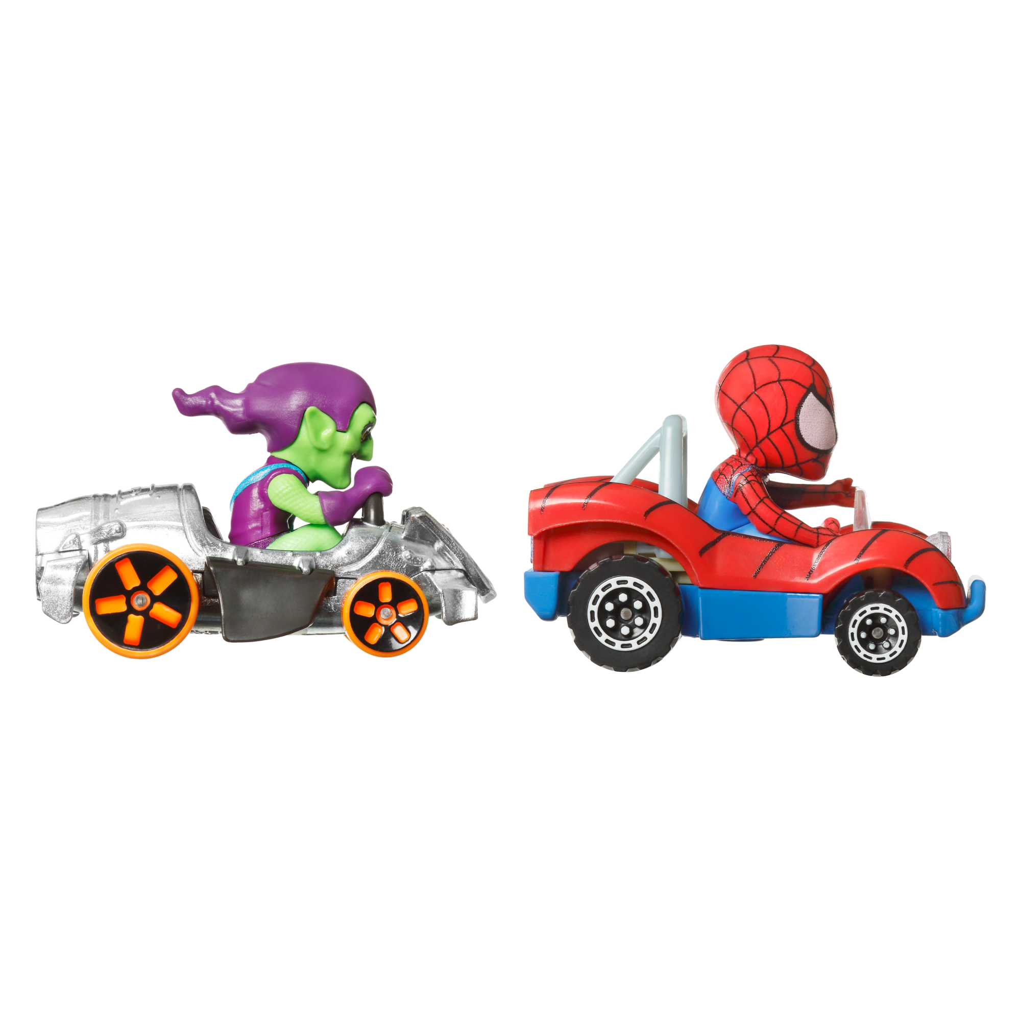 Hot Wheels Racerverse Die-Cast Cars, Set Of 2 Toy Vehicles With Character Drivers Optimized For Racerverse Track